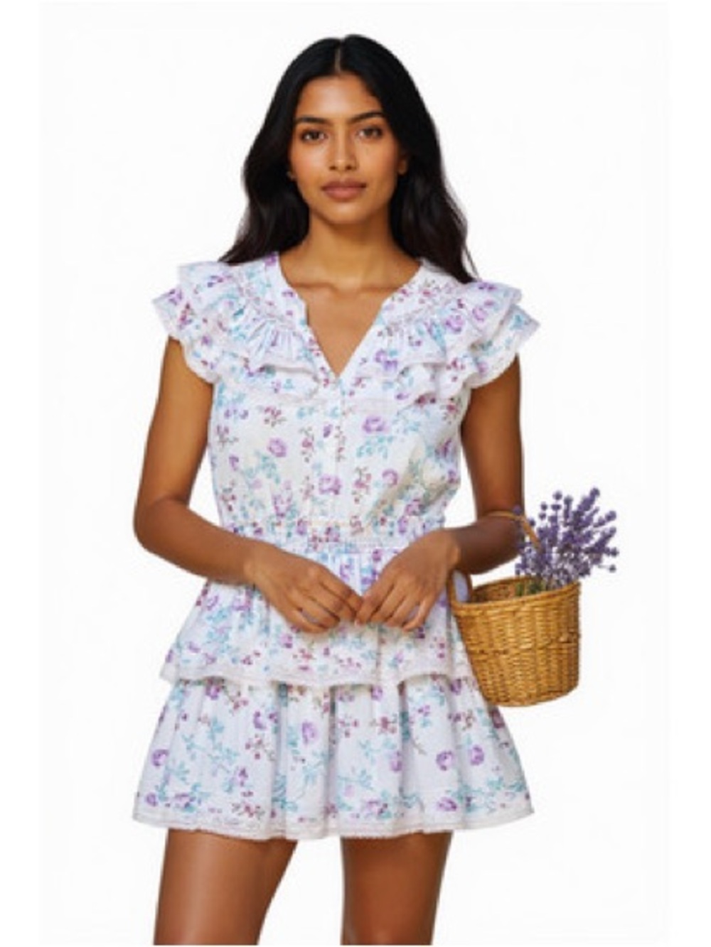 LoveShackFancy x Target Lou Double Ruffle Mini Dress